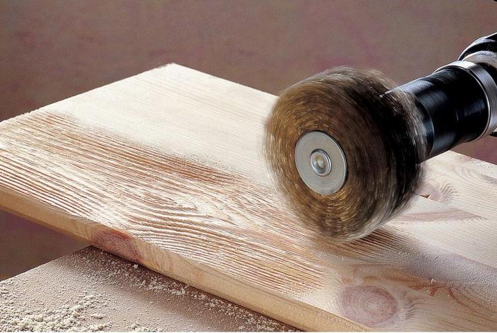 Image du produit wolfcraft Brosse à structurer le bois
