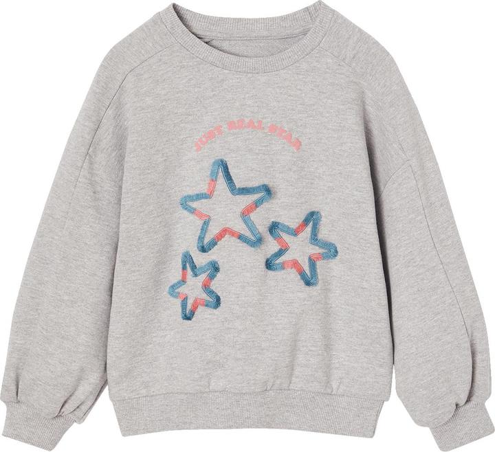 Produktbild Vertbaudet Mädchen Sweatshirt mit Recycling-Polyester, Blumen oder Sterne (104)