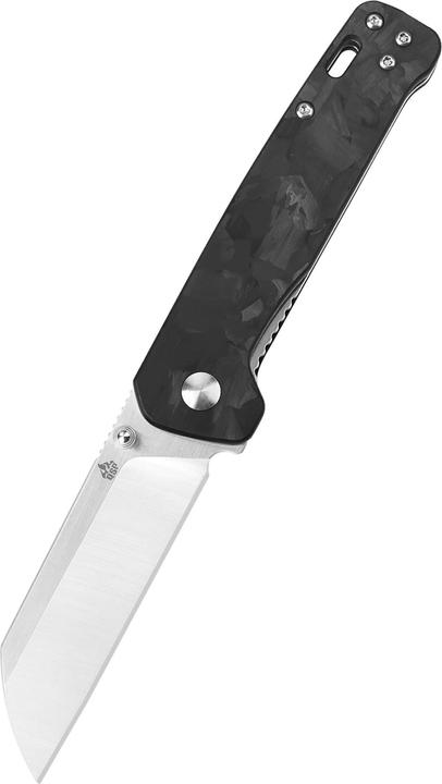Produktbild QSP Knives Penguin D2 Satin G10 mit Karbon-Einlage (7.80 cm)