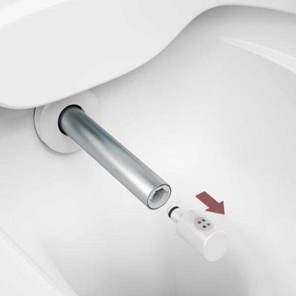 Produktbild Laufen Cleanet Riva Dusch-WC, spülrandlos, wandhängend, Fernbedienung, WC-Sitz mit Deckel