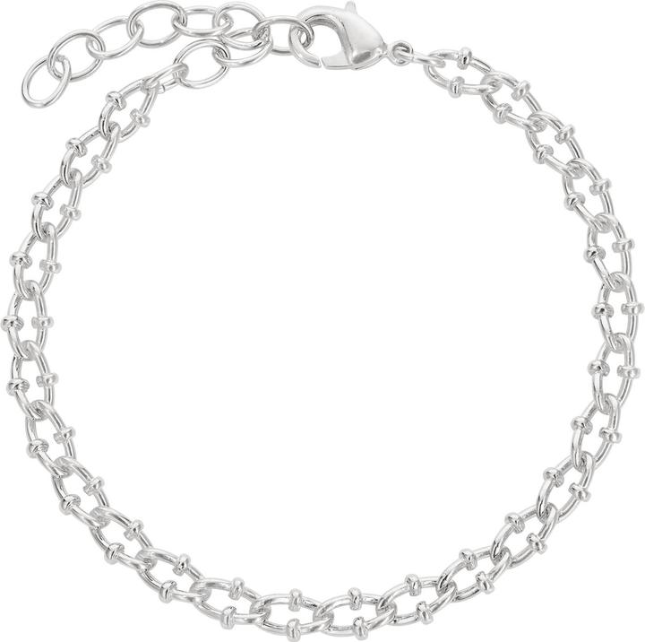Actual product image Steinkult Silver-plated "Nathalie" bracelet (20 cm, Sterling silver-plated brass)