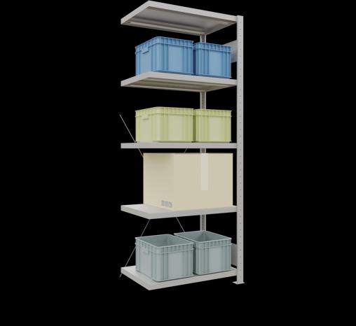 Image du produit Schulte Lagertechnik Système d'assemblage MULTIplus250 avec croisillon