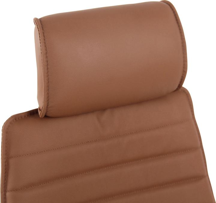 Actual product image CLP Office chair Rako genuine leather light brown