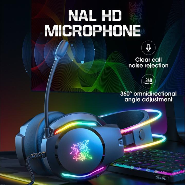 Image du produit Onikuma X26 Casque de jeu (filaire) Noir