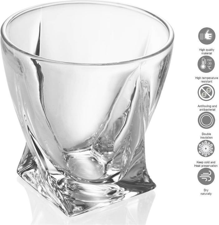 Actual product image Intirilife 2x Whisky Glass 'TWISTED (2 x, Whisky glass)