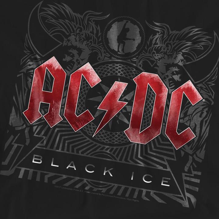 Actual product image AC/DC Unisex Adult Black Ice T-Shirt (L)