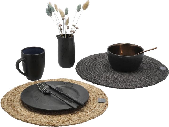 Actual product image Södahl Placemat Its all Ø 35 cm, Black (1 x, 2 x 40 x 40 cm)