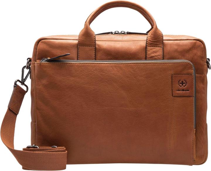 Actual product image Strellson Hyde Park briefcase leather 39 cm laptop compartment
