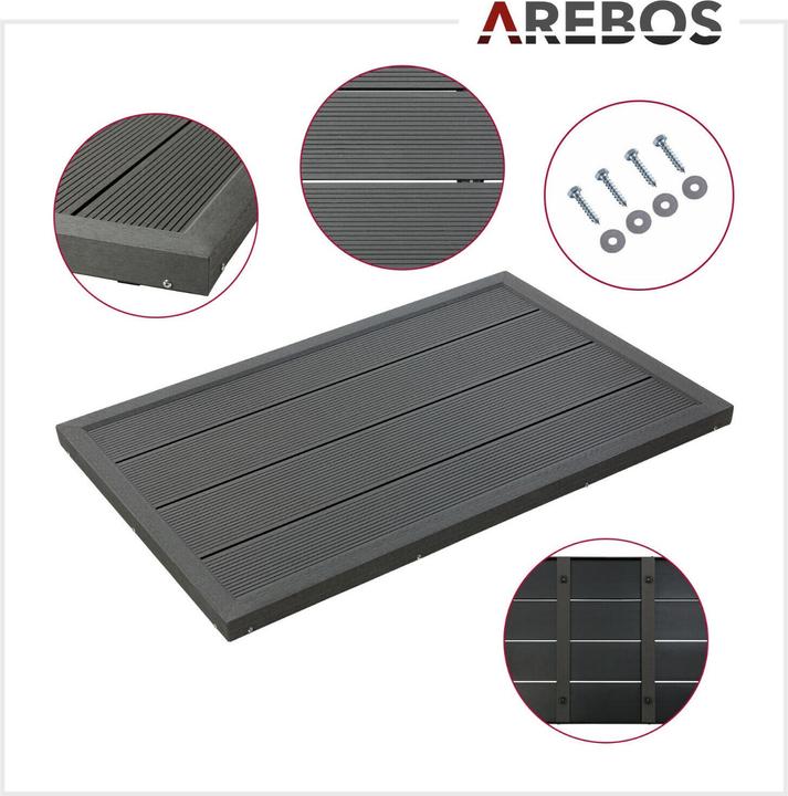 Actual product image Arebos Floor element for your solar shower