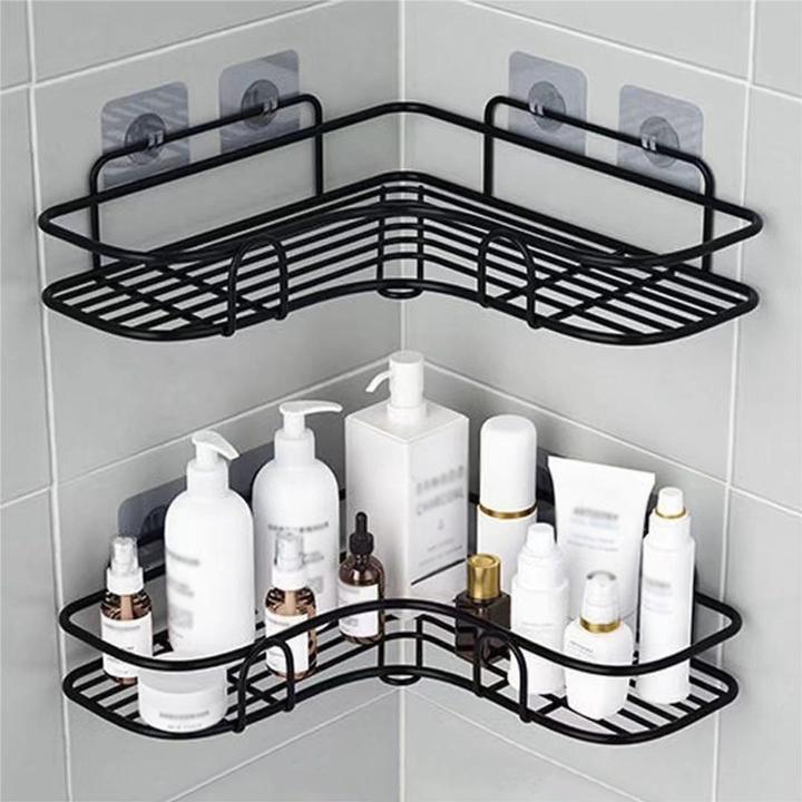 Produktbild König Design Duschregal ohne Bohren Eckregal Badregal Duschablage korb Selbstklebend