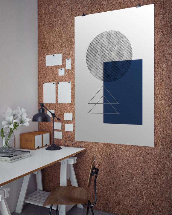 Produktbild artboxONE Blue navy geometric (20 x 30 cm)
