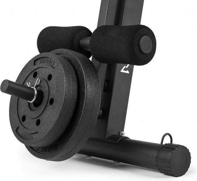 Actual product image Zipro Volume training bench with leg press and prayer bar
