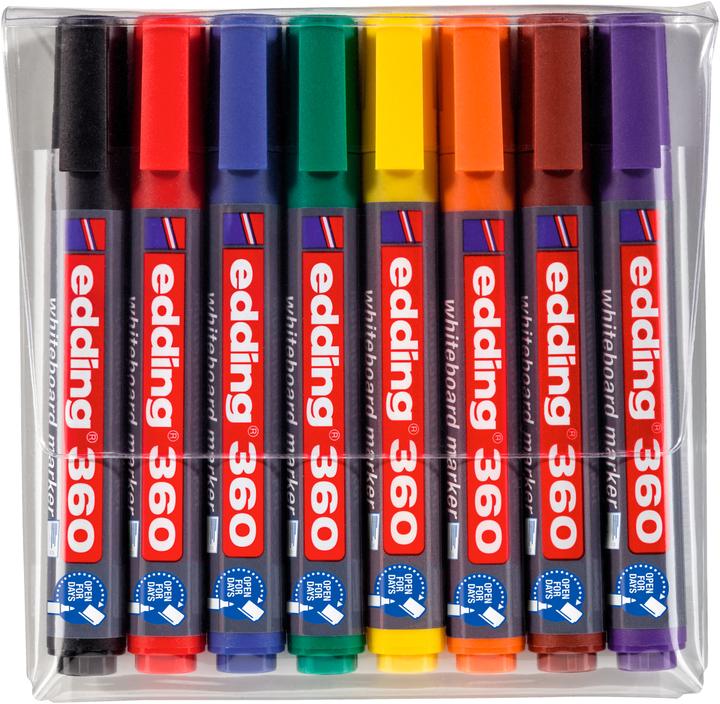Produktbild Edding 360 Whiteboardmarker (8 Farben, 3 mm, 8 x)
