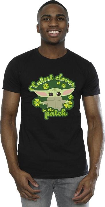 Actual product image Star Wars Mens The Mandalorian St Patrick's Day Cutest Clover T-Shirt (4XL)
