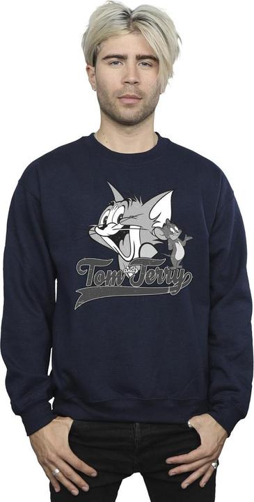 Actual product image Tom & Jerry Mens Greyscale Square Sweatshirt (S)