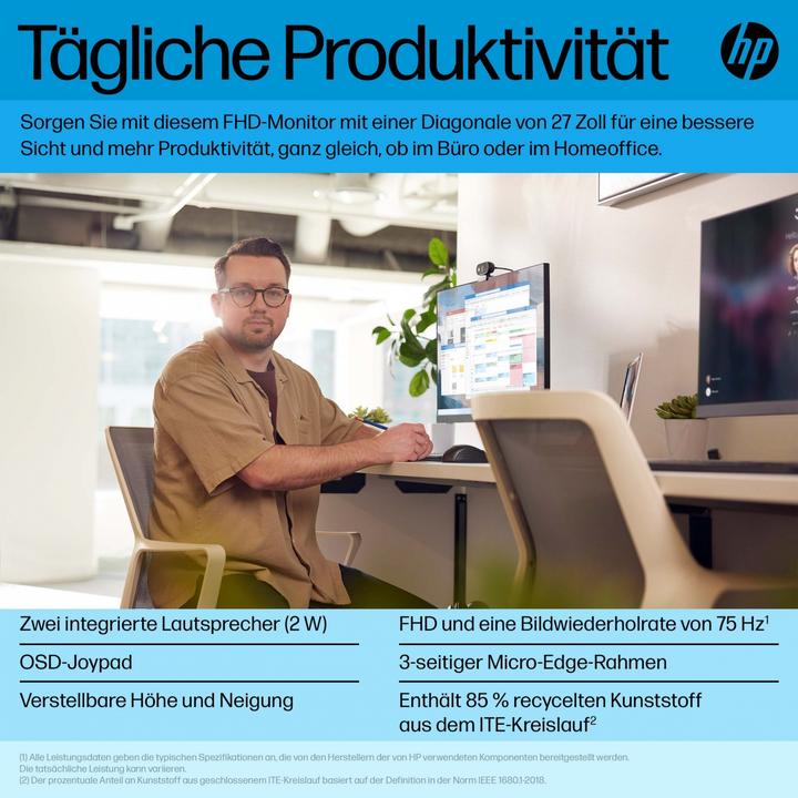 Actual product image HP P27H G5 (1920 x 1080 pixels, 27")
