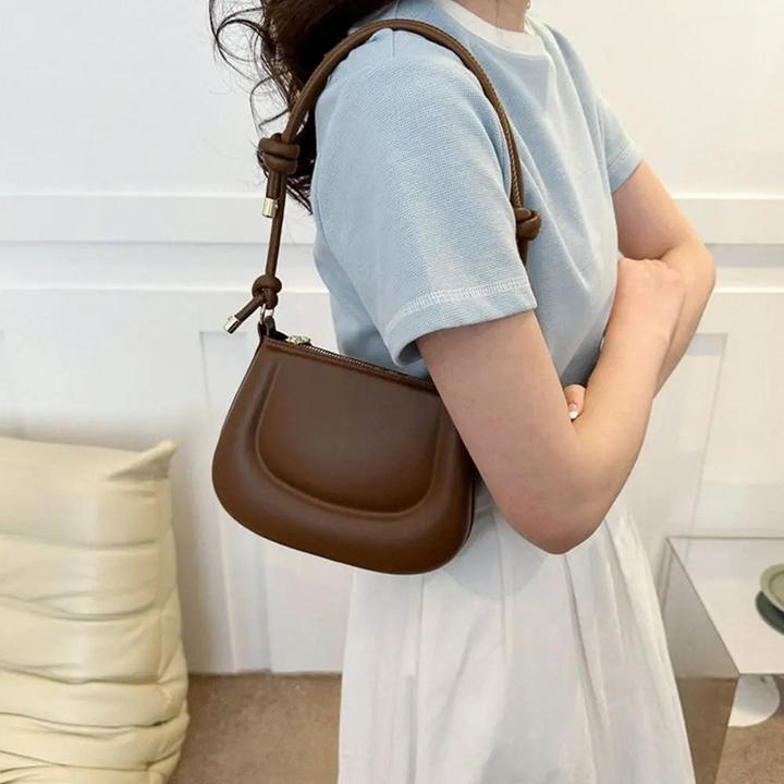 Image du produit Only-Bags.Store PU cuir sac à bandoulière couleur solide avant-bras Messenger Bag Crossbody Bags