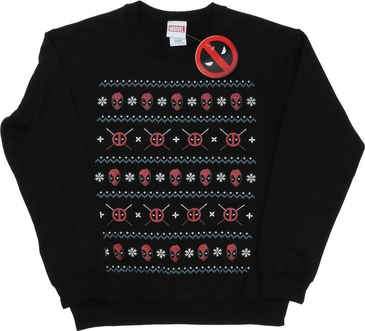 Actual product image Mens Deadpool Christmas Sweatshirt (XL)