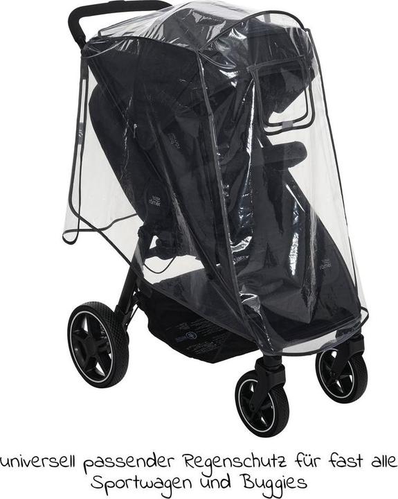 Image du produit Diago Housse de pluie universelle pour poussette & landau avec housse de pluie verrouillable