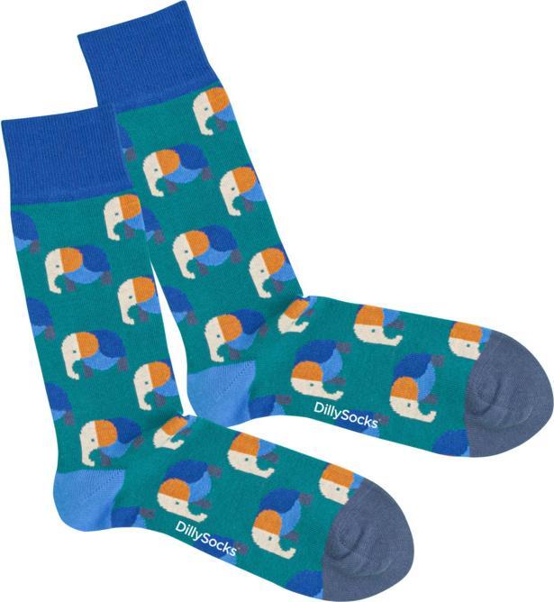 Actual product image DillySocks Elevated Elephant (Single pack, 36 - 40)