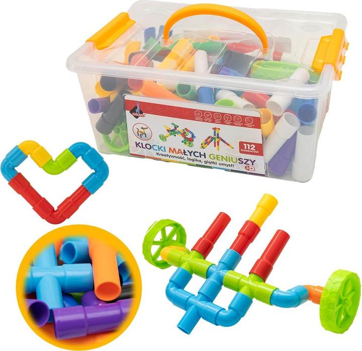 Immagine prodotto Askato Little Geniuses Blocks – Anschlüsse 112 Elemente