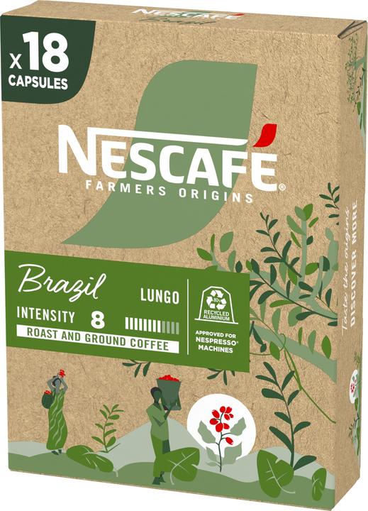 Actual product image Nescafé Farmers Origins Brazil (18 x Port.)