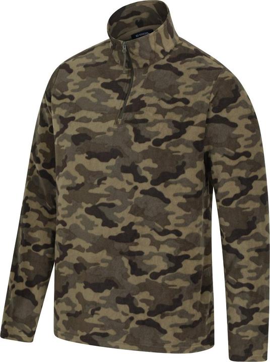 Actual product image Mountain Warehouse Mens Camber II Camo Half Zip Fleece Top (XXL)