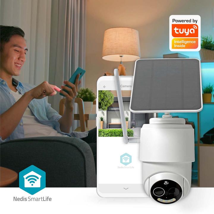 Image du produit Nedis Caméra extérieure SmartLife | 4G | Full HD 1080p | Pan tilt | IP65 | Cloud Storage (optional) / micr (1920 x 1080 Pixels)