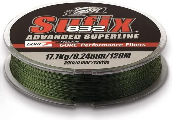 Sufix 832 Braid 120m Low Vis Green