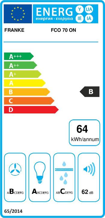 Energie-Label Franke Wandhaube im Landhausstil (Wandhaube)
