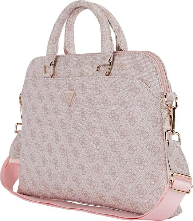 Immagine prodotto Guess Bag 4G Zipper Pocket Triangle Logo 15" pink (15")