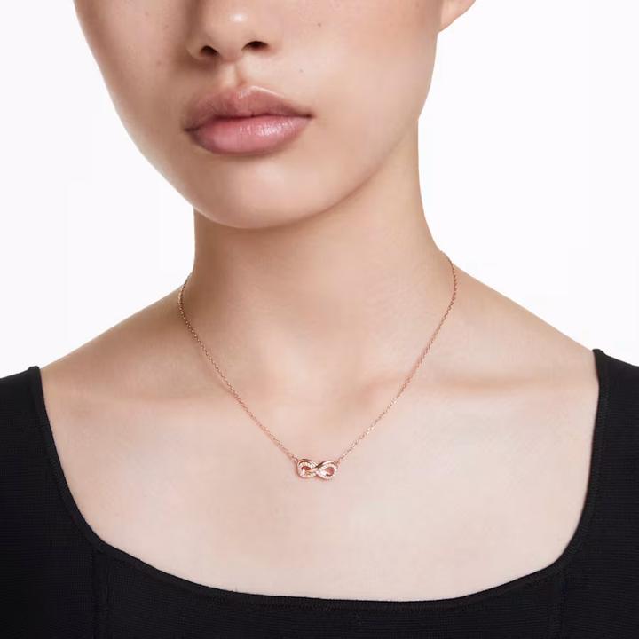 Immagine prodotto Swarovski Collana Hyperbola pavé infinity in oro rosa bianco (Metallo Swarovski, 38 - 45 cm)