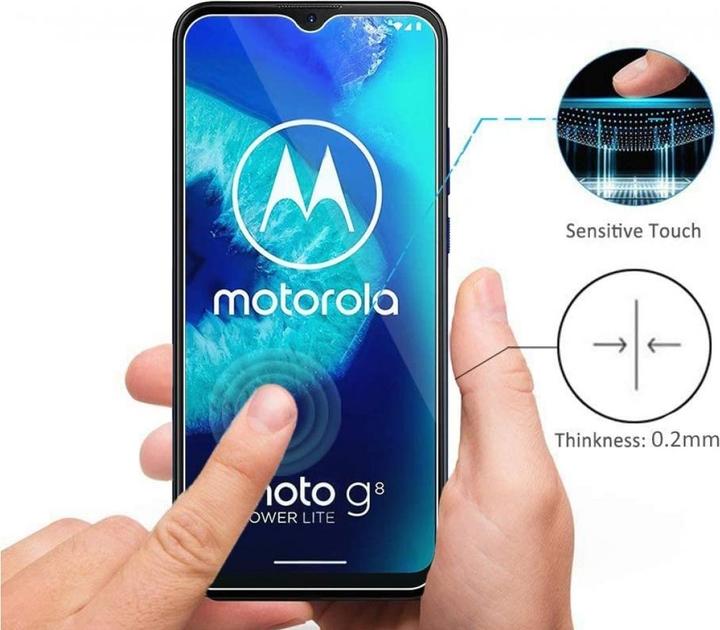 Actual product image Screenguard Motorola Moto G8 Power Lite Protective Glass Film Case Friendly Design (1 Piece, Motorola Moto G8 Power Lite)
