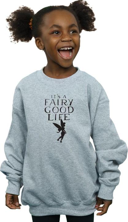 Actual product image Disney Girls Tinkerbell Fairy Good Life Sweatshirt (128)