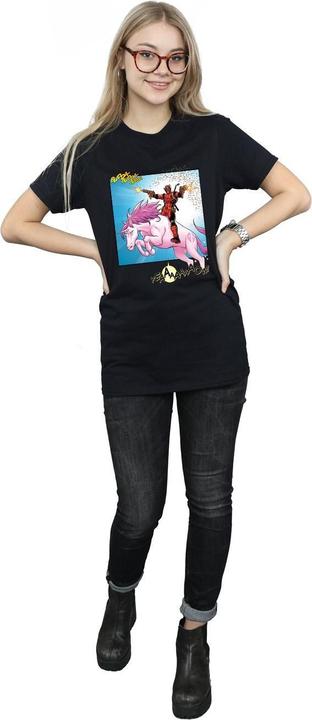 Actual product image Womens/Ladies Deadpool Hey You Cotton Boyfriend T-Shirt (3XL)