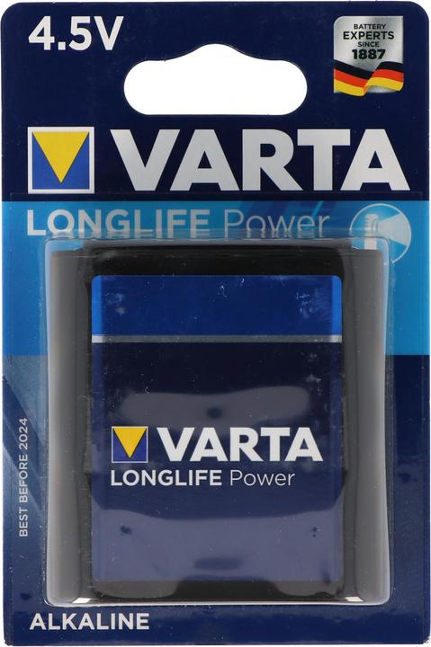 Actual product image Varta Longlife Power former High Energy 4912 flat battery 4,5V, MN1203, 3LR12, 3LR12P 10er Box (10 pcs., 3R12, 6100 mAh)