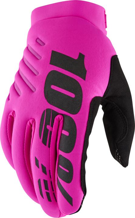 Produktbild 100% Brisker Women's Thermo-Handschuhe - Neon Pink/Black (M)