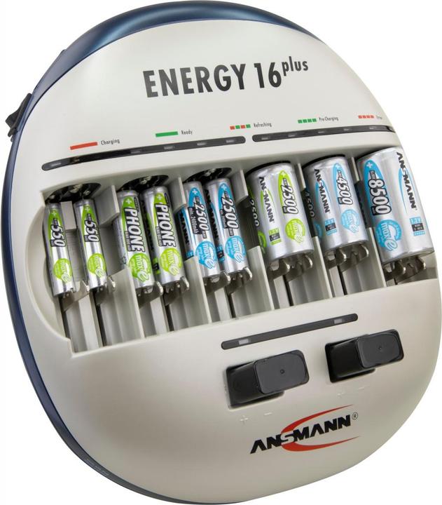 Actual product image Ansmann Energy 16 plus charging and maintenance station for 1-12 Micro AAA, Mignon AA rechargeable batteries