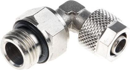 Actual product image Rs Pro Angled thread adapter, thread-to-pipe, G1/4 plug, 15 bar (Angled connection)