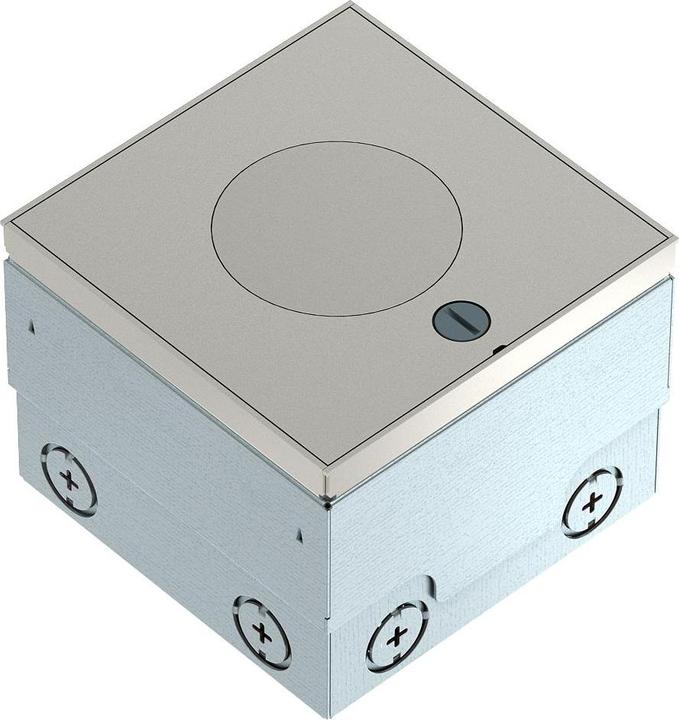Produktbild OBO Bettermann OBO UDHOME2 VT2 V Bodensteckdose mit Tubus, 2fach VDE-Steckdose