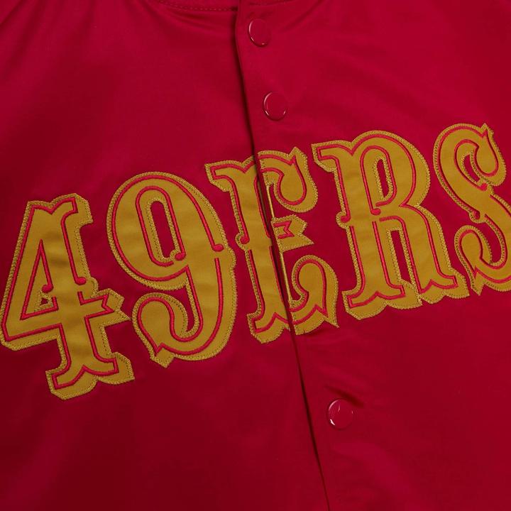 Produktbild Mitchell & Ness M&N Lightweight Satin Jacke San Francisco 49ers rot - S (S)