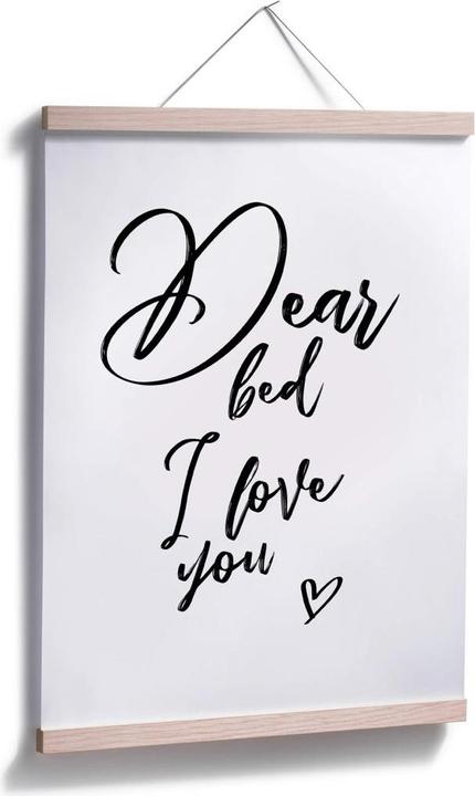 Produktbild Trenddeko Dear bed I love you (80 x 100 cm)