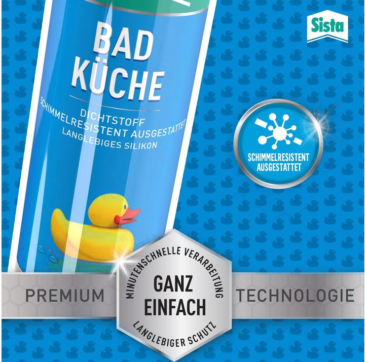 Image du produit Sista Mastic transparent salle de bain et cuisine (0.35 kg, Transparent, 280 ml)