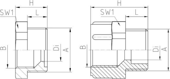 Image du produit Jacob Réducteur mâle PG13,5 femelle PG9Polyamide, gris clair RAL 7035