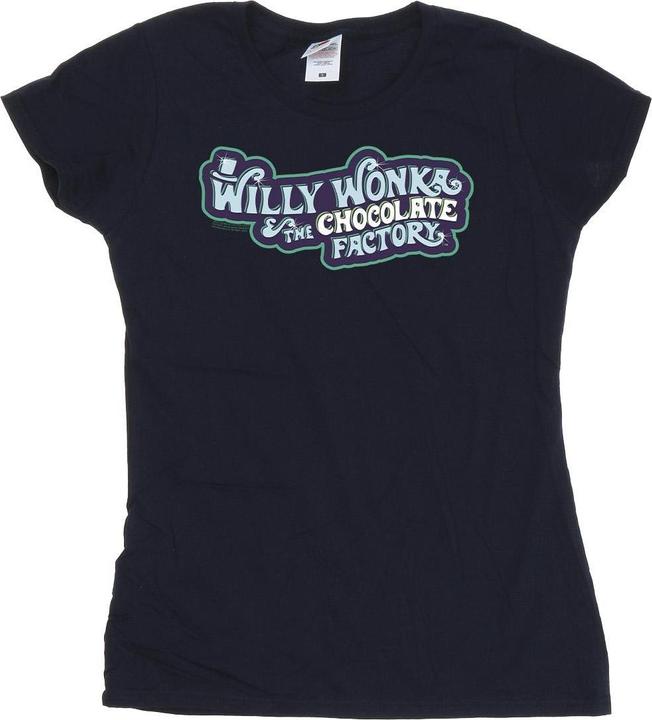 Immagine prodotto Willy Wonka & the Chocolate Factory Chocolate Factory Logo Maglietta Donna (XXL)