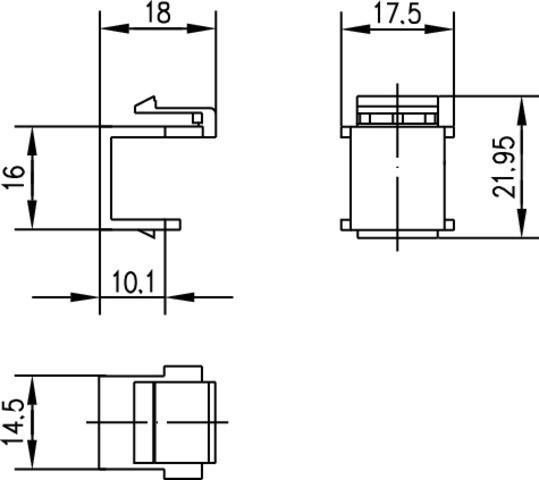 Image du produit Telegärtner Bouchons borgnes pour rack de 48,30 cm (19") et boîtes de jonction à montage arrière