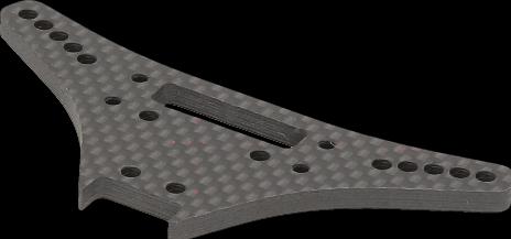 Actual product image HB Racing Rear Shock Tower A (Carbon Fiber)