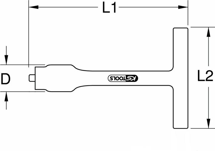 Image du produit KS Tools 3/8"" Limiteur de couple isolé à poignée en T, 18Nm (3/8", 18 Nm)