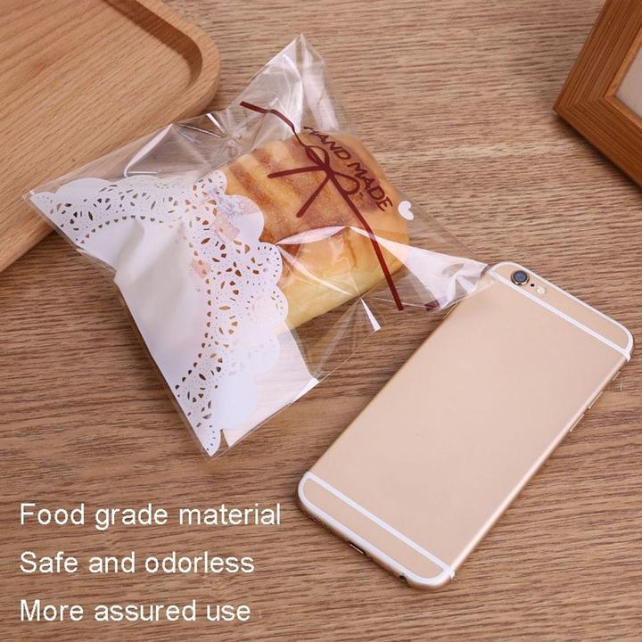 Produktbild König Design 100 x OPP Bodenbeutel mit stabilen Kreuzboden / Gebäck Beutel 30µ / Kekstüten (1 x)