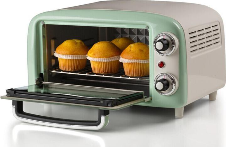 Produktbild Ariete Mini-Backofen Vintage Green (weiss/hellgrün, 800 Watt, 10 Liter)